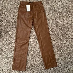 Zara faux leather pants